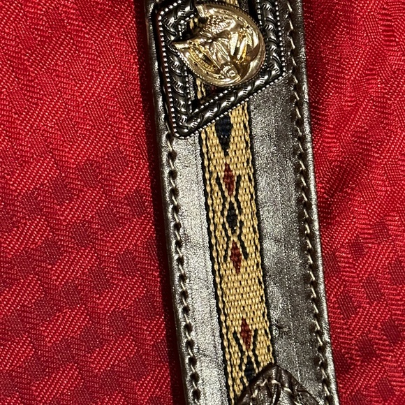 Unisex lucky & blessed brand real leather belt tooled leather Mexican finish. - Picture 8 of 10